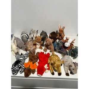 Lot‎ of Beanie Baby Zoo Animals TY